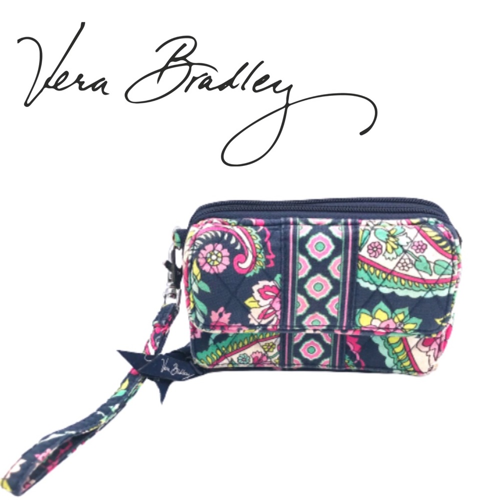 Vera Bradley Zip Around Wallet Petal Paisley